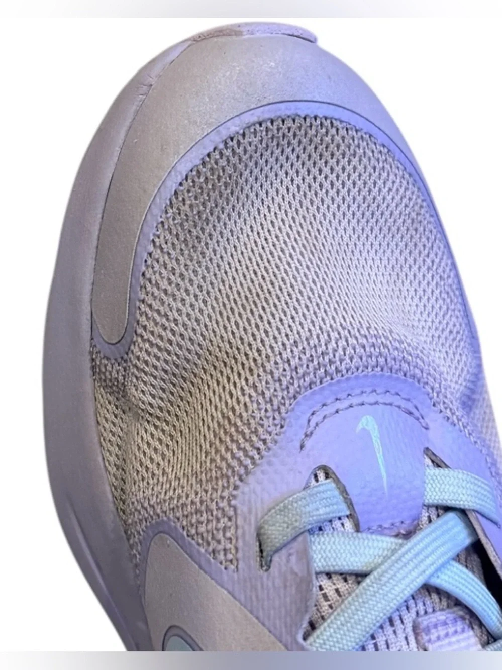 Nike Cosmic Runner Kids Running Shoe Youth 4.5 Pastel Purple Light Blue